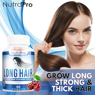 Foto 2 | Foto 2 | Suplemento Para El Crecimiento Del Cabello Nutrapro Long Hair Gummies - Venta Internacional.