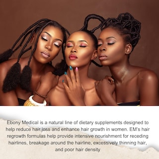 Foto 6 | Foto 6 | Suplemento Ebony Medical Para El Crecimiento Del Cabello, Tracción, Alopecia 30d - Venta Internacional.