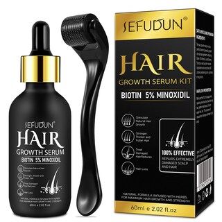 Foto 1 | Foto 1 | Sérum Para El Crecimiento Del Cabello, 60 Ml, 5% De Minoxidil Con Derma Roller, Kit Para Hombre - Venta Internacional.