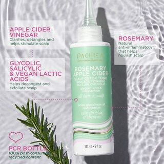 Foto 2 | Foto 2 | Tónico Desintoxicante Para Cuero Cabelludo Pacifica Beauty, Sidra De Manzana Y Romero, 150 Ml - Venta Internacional.