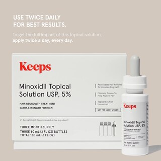 Foto 2 | Foto 2 | El Sérum Para El Crecimiento Del Cabello Mantiene El Minoxidil 5% Extra Fuerte Para Hombres - Venta Internacional.