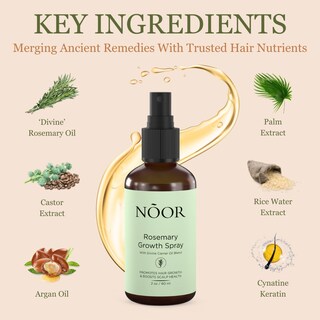 Foto 4 | Foto 4 | Spray Para El Crecimiento Del Cabello Noor Hair Rosemary Para Mujer, 100 Ml - Venta Internacional.