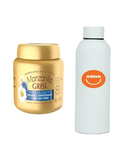 Foto 1 | Foto 1 | Tratamiento Capilar 3 En 1 Manzanilla Grisi+ Termo De Agua De Regalo Güish