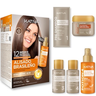 Foto 2 | Foto 2 | Kit De Tratamiento Para Alisar El Cabello Kativa Keratin Premium - Venta Internacional.