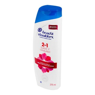 Foto 2 | Foto 2 | Shampoo Head & Shoulders 2 En 1 Suave Y Manejable 375 Ml