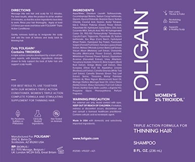 Foto 7 | Foto 7 | Venta Internacional - Champú Foligain Volume Trioxidil 2% Para Cabello Fino 240 Ml