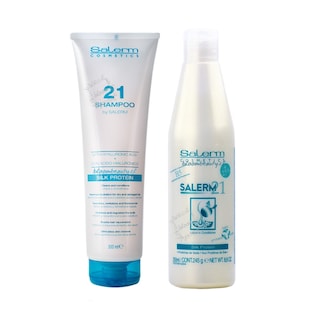 Foto 2 | Foto 2 | Kit De Champú Y Crema Salerm 21 250 Ml Para Cabello Seco Y Dañado - Venta Internacional.