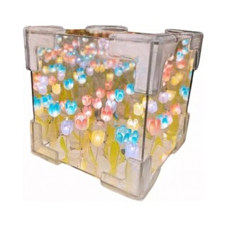 Foto 2 | Foto 2 | Lámpara De Espejo Con Luz Nocturna, Diseño De Tulipanes, Bricolaje, 12 Cm - Venta Internacional.