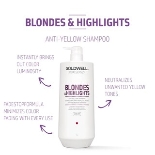 Foto 2 | Foto 2 | Champú Goldwell Dualsenses Blondes & Highlights Anti-yellow 1l - Venta Internacional.
