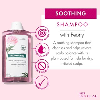 Foto 2 | Foto 2 | Champú Klorane Con Peonía Soothing Relief 400 Ml Para Cuero Cabelludo Seco - Venta Internacional.