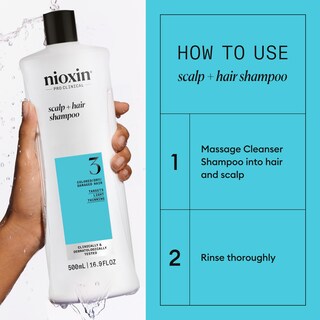 Foto 5 | Foto 5 | Shampoo Nioxin System 3, Limpiador Para Cabello Teñido, 500 Ml - Venta Internacional.