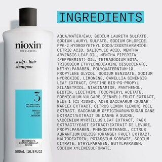 Foto 7 | Foto 7 | Shampoo Nioxin System 3, Limpiador Para Cabello Teñido, 500 Ml - Venta Internacional.