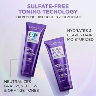 Foto 3 | Foto 3 | Acondicionador L'oréal Paris Everpure Brass Toning Purple 200 Ml - Venta Internacional.