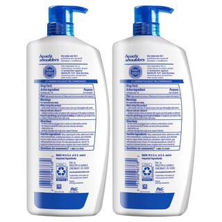 Foto 2 | Foto 2 | Set De Champú Y Acondicionador Head & Shoulders 2 En 1, 950 Ml - Venta Internacional.