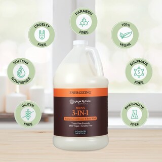 Foto 4 | Foto 4 | Champú, Acondicionador Y Gel De Baño 3 En 1 Ginger Lily 3,78 L - Venta Internacional.