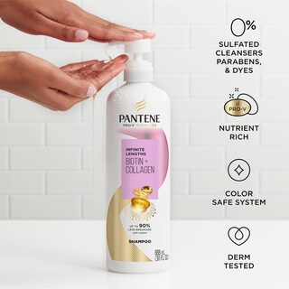 Foto 6 | Foto 6 | Champú Pantene Infinite Lengths Sin Sulfatos, 900 Ml - Venta Internacional.