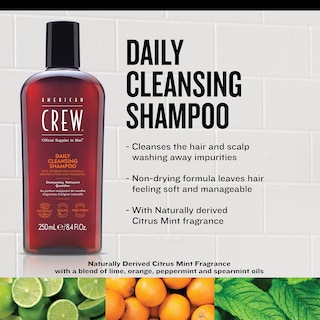 Foto 3 | Foto 3 | Shampoo American Crew, Limpiador Diario Para Hombres, 250 Ml, Vegano - Venta Internacional.