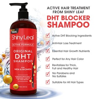 Foto 4 | Foto 4 | Champú Shiny Leaf Dht Que Bloquea El Crecimiento Del Cabello, Paquete De 2 - Venta Internacional.
