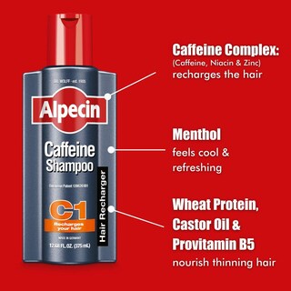Foto 3 | Foto 3 | Champú Alpecin C1 Con Cafeína Que Promueve El Crecimiento Natural Del Cabello 375 Ml - Venta Internacional.