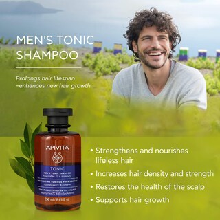 Foto 2 | Foto 2 | El Champú Apivita Men's Para Adelgazar El Cabello Previene La Caída Del Cabello 2 - Venta Internacional.