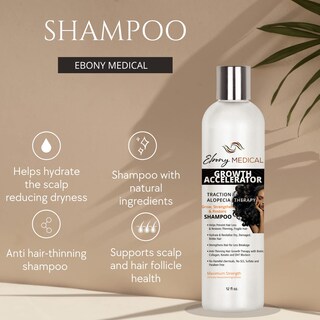 Foto 2 | Foto 2 | Champú Ebony Medical Growth Accelerator Para Tratamiento De Alopecia - Venta Internacional.