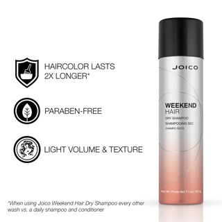 Foto 3 | Foto 3 | Champú Seco Para Cabello Joico Weekend, 210 Ml, Absorbe El Exceso De Grasa - Venta Internacional.