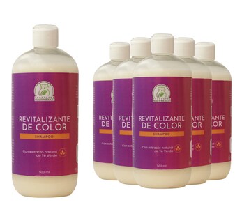 Foto 1 | Foto 1 | Shampoo Revitalizante De Color Pack 6 Piezas\nProductos Mart Mexico 500 Ml