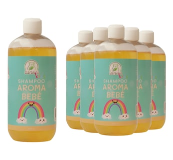 Foto 1 | Foto 1 | Shampoo Capilar Aroma Bebe Pack 6 Piezas\nProductos Mart Mexico 500 Ml