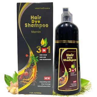 Foto 1 | Foto 1 | Shampoo Tinte Cubre Canas Natural 500ml Cambio Color Cabello (color Marron)