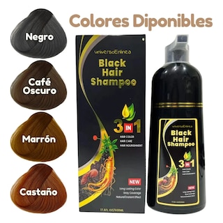 Foto 4 | Foto 4 | Shampoo Tinte Cubre Canas Natural 500ml Cambio Color Cabello (color Marron)