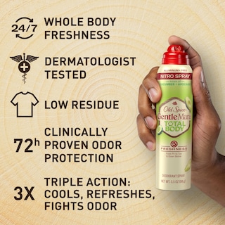 Foto 3 | Foto 3 | Desodorante En Aerosol Old Spice Para Todo El Cuerpo, Pepino Y Aguacate, 100 Ml - Venta Internacional.
