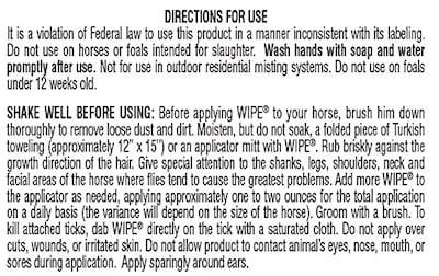Foto 4 | Foto 4 | Protector Contra Moscas Y Garrapatas Para Caballos Farnam Wipe 32 Ml - Venta Internacional.