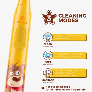 Foto 3 | Foto 3 | Cepillo De Dientes Eléctrico Vekkia Sonic Recargable Para Niños Mayores De 5 Años - Venta Internacional.