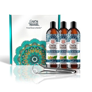 Foto 1 | Foto 1 | Enjuague Bucal Gurunanda Advanced Oil Extractor Con Raspador Lingual, 240 Ml - Venta Internacional.