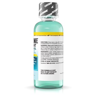Foto 3 | Foto 3 | Enjuague Bucal Listerine Antiseptic Zero Cavity Clean Mint 95 Ml X24 - Venta Internacional.