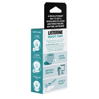 Foto 7 | Foto 7 | Tabletas Masticables Listerine Ready! Tabs Clean Mint, 24 Unidades - Venta Internacional.