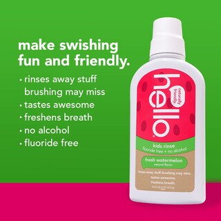 Foto 4 | Foto 4 | Enjuague Bucal Hello Natural Watermelon Flavor Kids, 480 Ml (paquete De 3) - Venta Internacional.