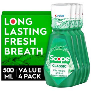 Foto 1 | Foto 1 | Enjuague Bucal Crest Scope Classic Original, 500 Ml, 4 Unidades - Venta Internacional.