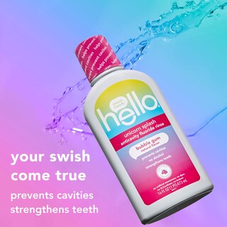 Foto 3 | Foto 3 | Enjuague Bucal Hello Kids Con Sabor A Chicle Con Forma De Unicornio 480 Ml (paquete De 3) - Venta Internacional.