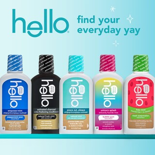 Foto 6 | Foto 6 | Enjuague Bucal Hello Kids Con Sabor A Chicle Con Forma De Unicornio  480 Ml (paquete De 3) - Venta Internacional.