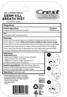 Foto 5 | Foto 5 | Breath Spray Crest Pro-health Sin Alcohol Menta Limpia 7 Ml 3 Unidades - Venta Internacional.