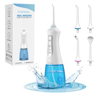 Foto 1 | Foto 1 | Irrigador Bucal Inalámbrico Con 3 Modos, 4 Puntas De Chorro, 10.1 Fl Oz, Ipx7, Impermeable, Funbu