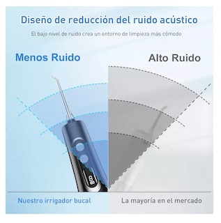 Foto 4 | Foto 4 | Irrigador Bucal Limpiador Dientes Eléctrico Con 4 Boquillas Gris/negro