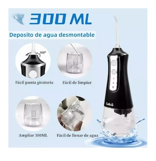 Foto 4 | Foto 4 | Irrigador Bucal Limpiador De Dientes Eléctrico Con 5 Boquillas Negro
