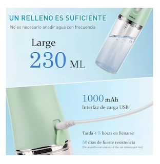 Foto 4 | Foto 4 | Irrigador Bucal Limpiador Para Dientes Eléctrico Con 8 Boquillas Verde