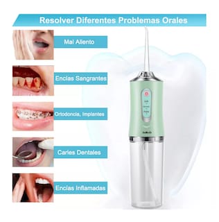 Foto 5 | Foto 5 | Irrigador Bucal Limpiador Para Dientes Eléctrico Con 8 Boquillas Verde