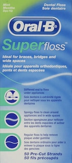 Foto 1 | Foto 1 | Hebras Precortadas Floss Oral-b Super Floss Mint (paquete De 12) - Venta Internacional.