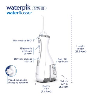 Foto 4 | Foto 4 | Cuidado Dental Avanzado Inalámbrico Water Flosser Waterpik - Venta Internacional.