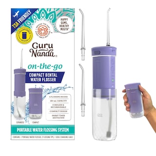 Foto 1 | Foto 1 | Hilo Dental Con Agua Gurunanda Tanque Compacto Y Portátil De 180 Ml - Venta Internacional.