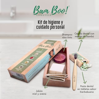 Foto 2 | Foto 2 | Kit de Viaje más Cepillo 4 Piezas Bam Boo! Lifestyle color Beige